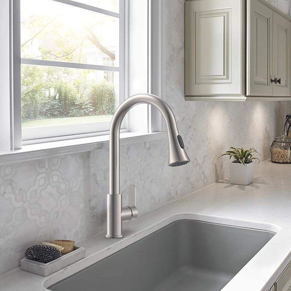 Torneira Goumet Pull Down Bancada Monocomando Metal Escovado - 3