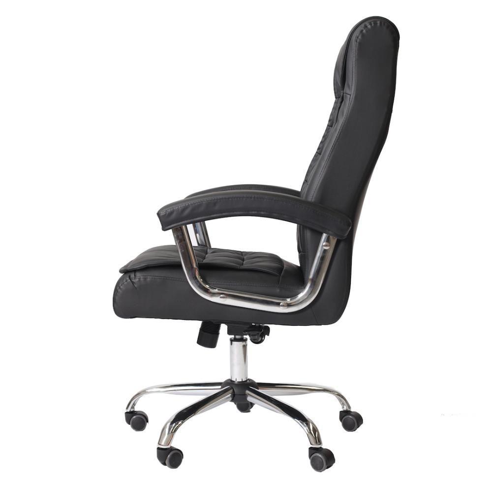 Kit 2 Cadeiras De Escritório Presidente Top Preta Preto - 3