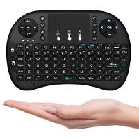 Mini Teclado Sem Fio Smart Tv Video Game Touch Mousepad - 1