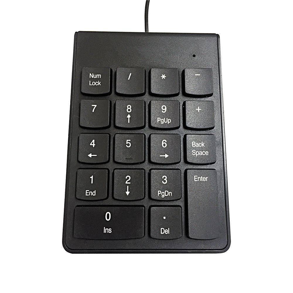 Teclado Numérico Com Cabo Usb 2.0 - Preto - 1