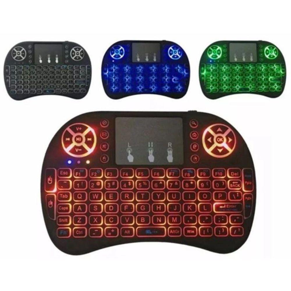 Mini Teclado Recarregavel Keyboard Usb Sem Fio Touch Pad - 1