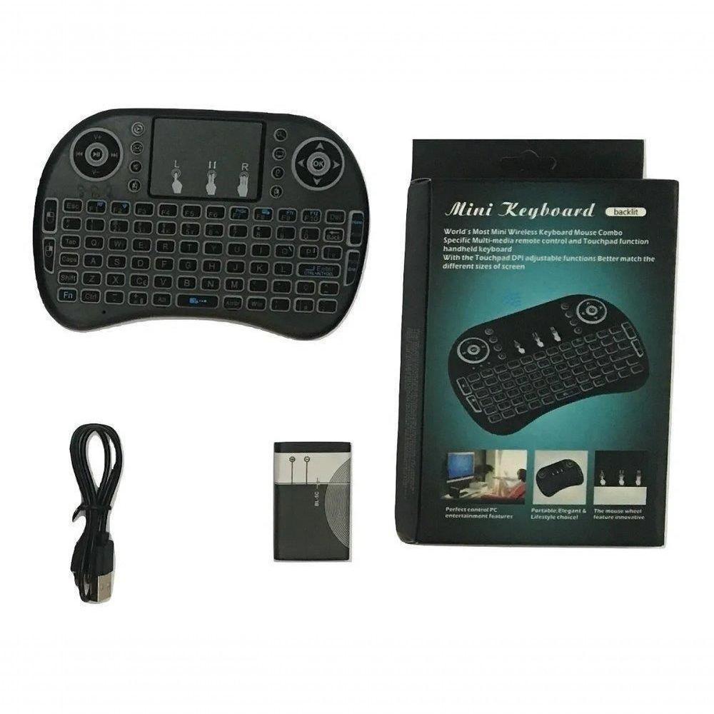 Mini Teclado Touchpad Com Led Wireless Bluetooth Sem Fio - 2