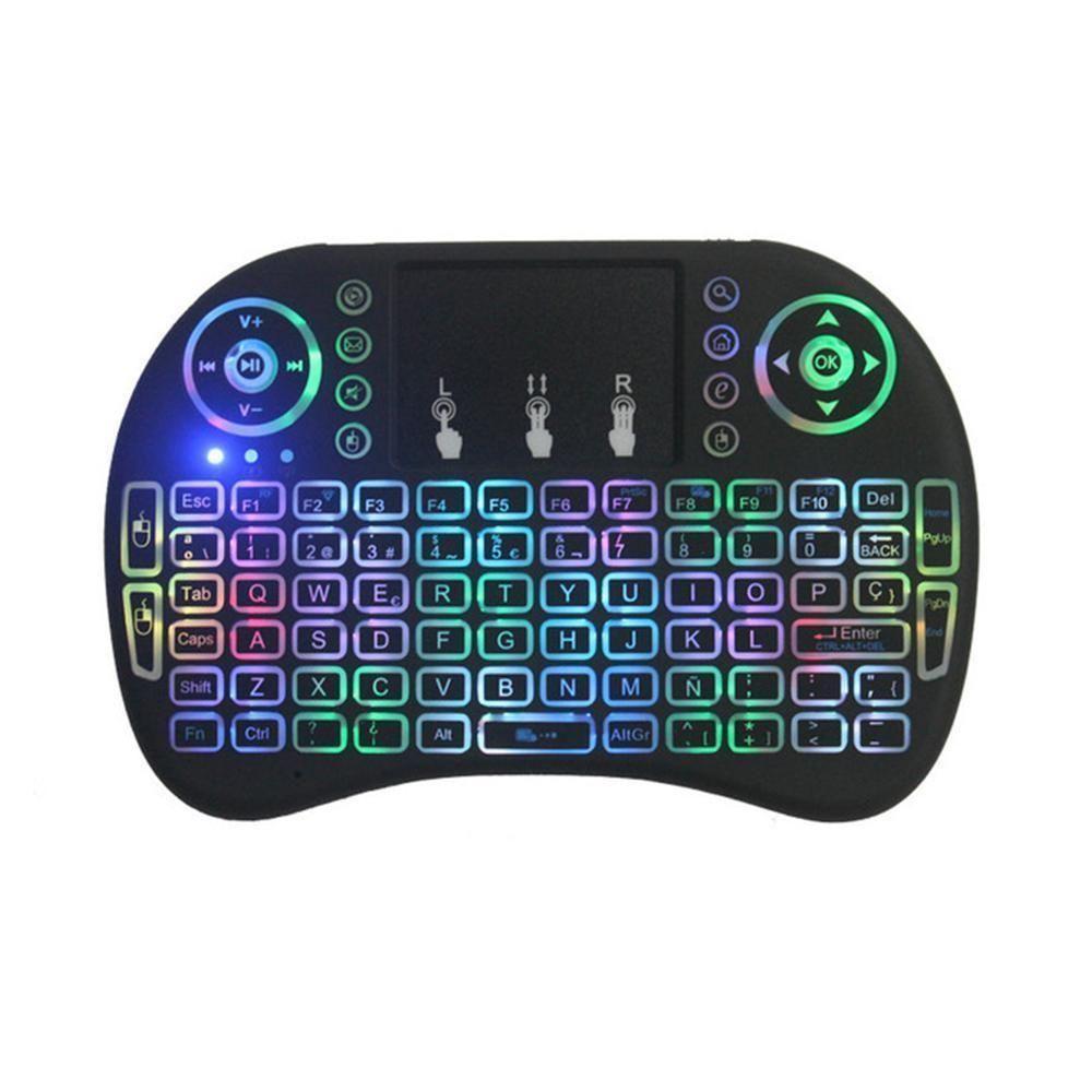 Mini Teclado Keyboard Controle Com Touchpad Backlit Led - 1