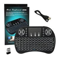 Mini Teclado Keyboard Controle Com Touchpad Backlit Led - 2