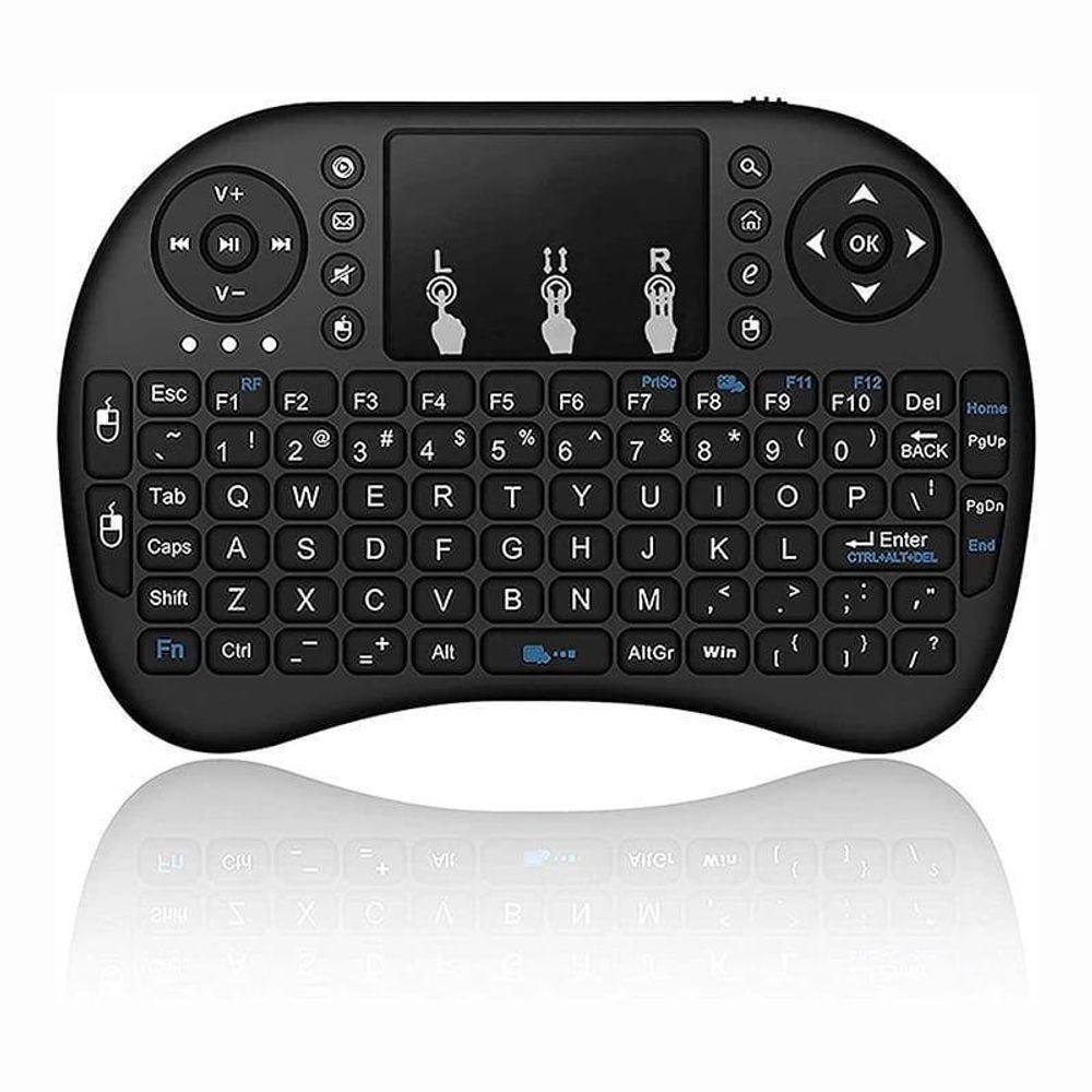 Mini Teclado L8 Sem Fio 2.4Ghz Mouse Com Toutchpad - 1