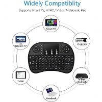 Mini Teclado L8 Sem Fio 2.4Ghz Mouse Com Toutchpad