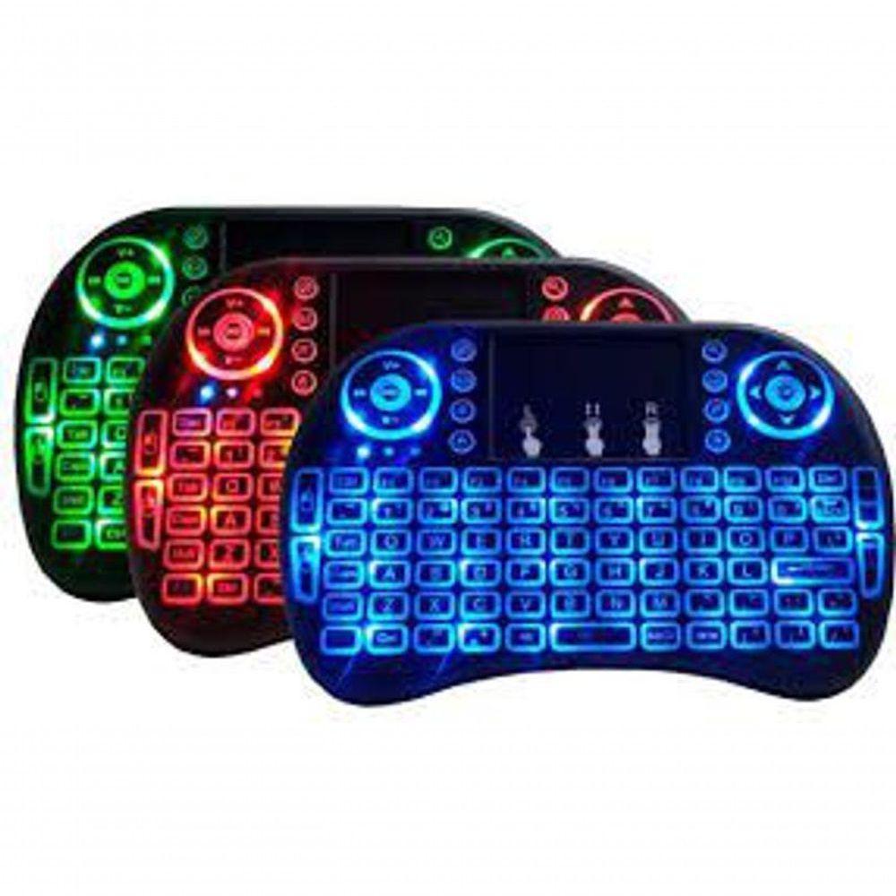 Mini Teclado Iluminado Touchpad Sem Fio - 2