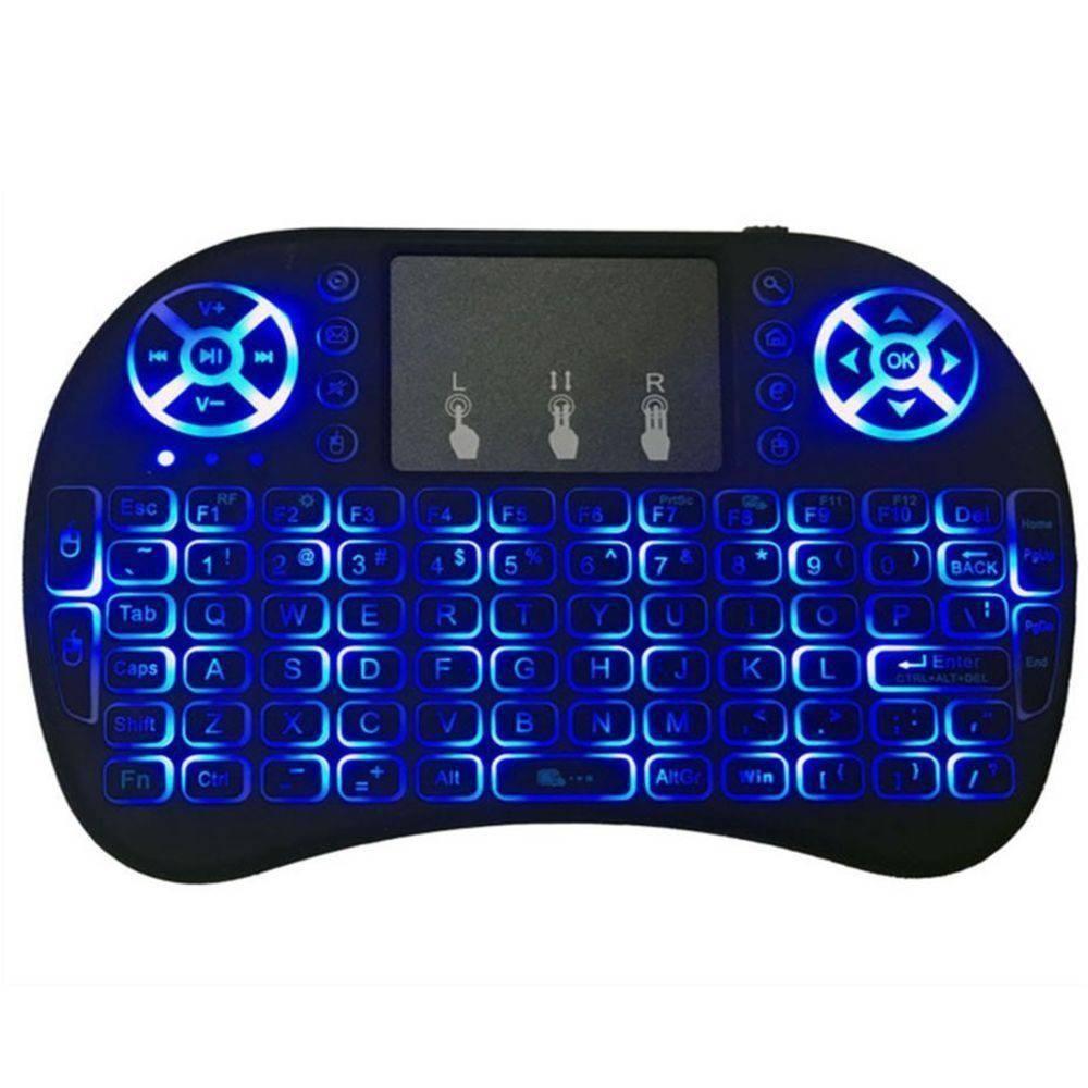 Mini Teclado Mouse Touch Sem Fio Wireless Com Luz Backlit - 1
