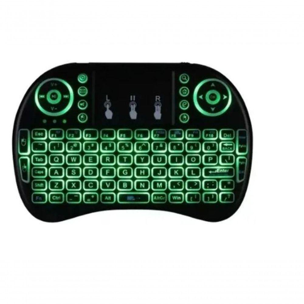 Mini Teclado Mouse Iluminado Led Touchpad Wireless Bluetooth - 4