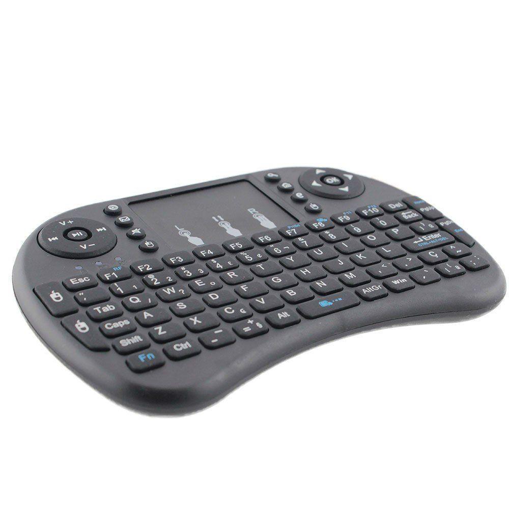 Mini Teclado Wireless Keyboard Com Touchpad Usb Android Console E Tv P - 4