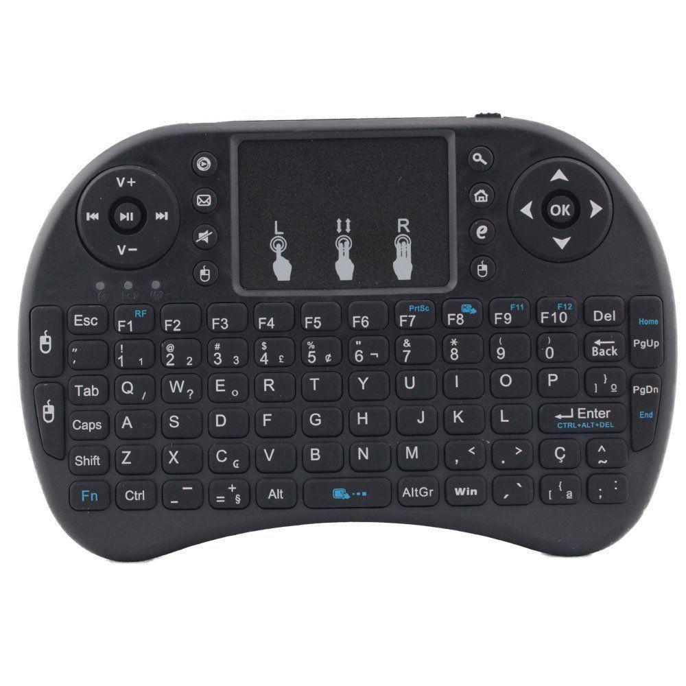 Mini Teclado Wireless Keyboard Com Touchpad Usb Android Console E Tv P - 5