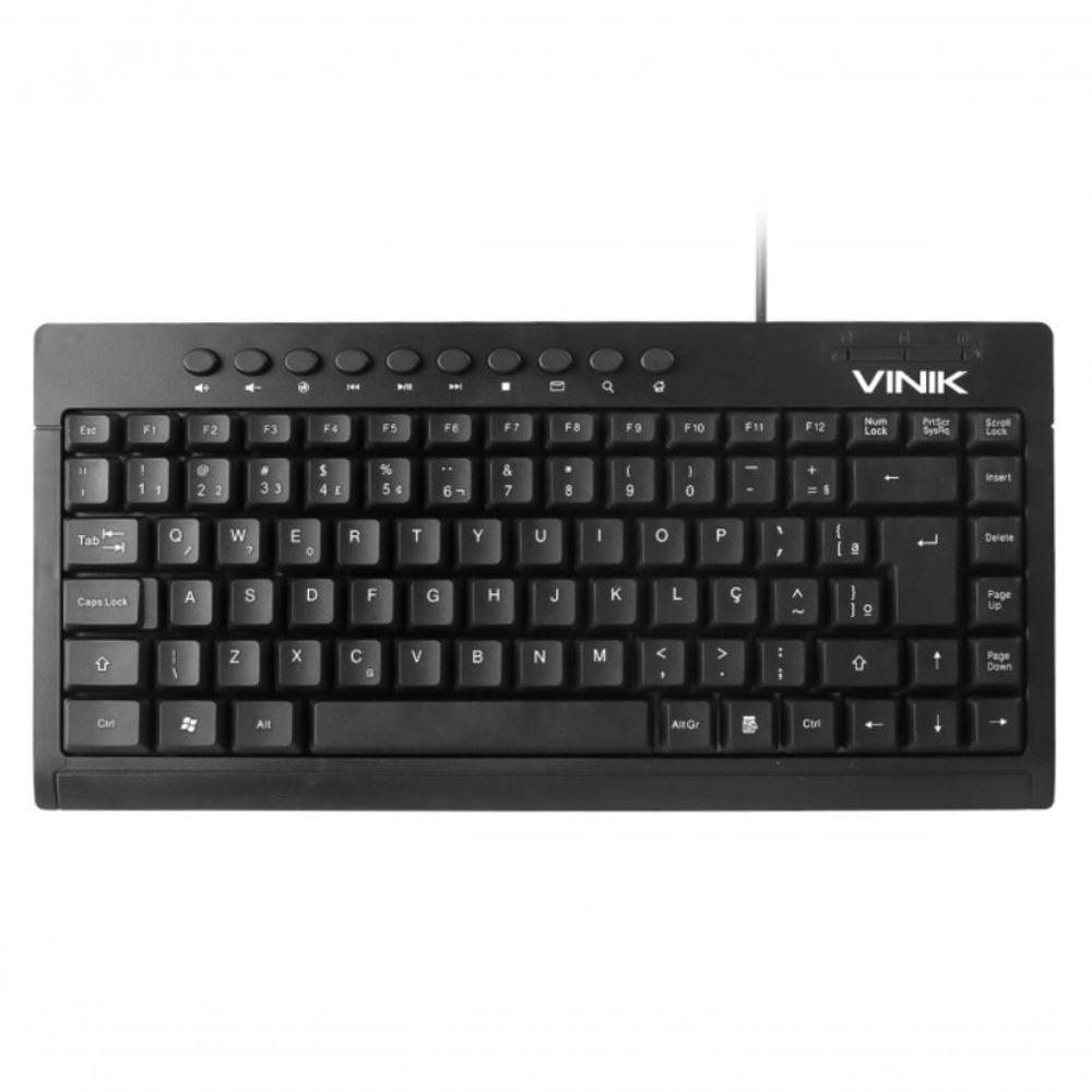 Mini Teclado Usb Multimidia Dynamic 10 Teclas Multimidia Abnt2 Cabo 1.8M - Vinik - Dt111 - 1