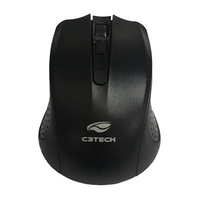 Mouse Sem Fio C3Tech Wireless M-W20Bk Usb Preto 2.4Ghz