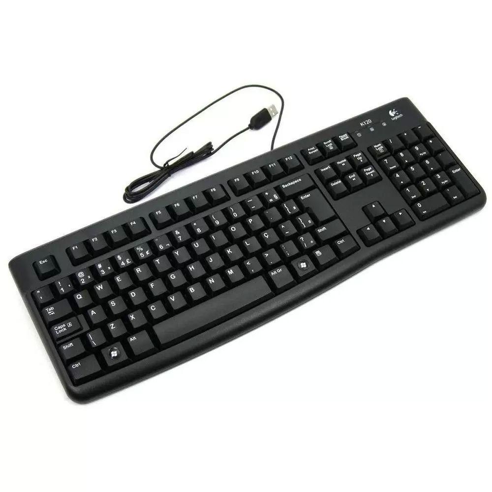 Teclado Logitech K120, Usb, Layout Abnt2, Preto - 920-004423 - 4