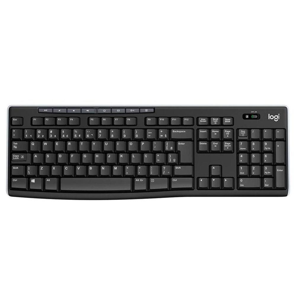 Teclado Logitech K270, Wireless, Abnt2, Tecnologia Logitech Unifying, Preto - 920-004427 - 1