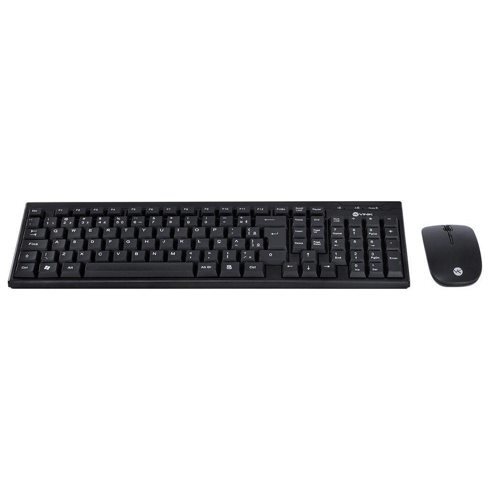 Teclado E Mouse Sem Fio Usb Dynamic Corp Abnt2/1600 Dpi Pret - 2