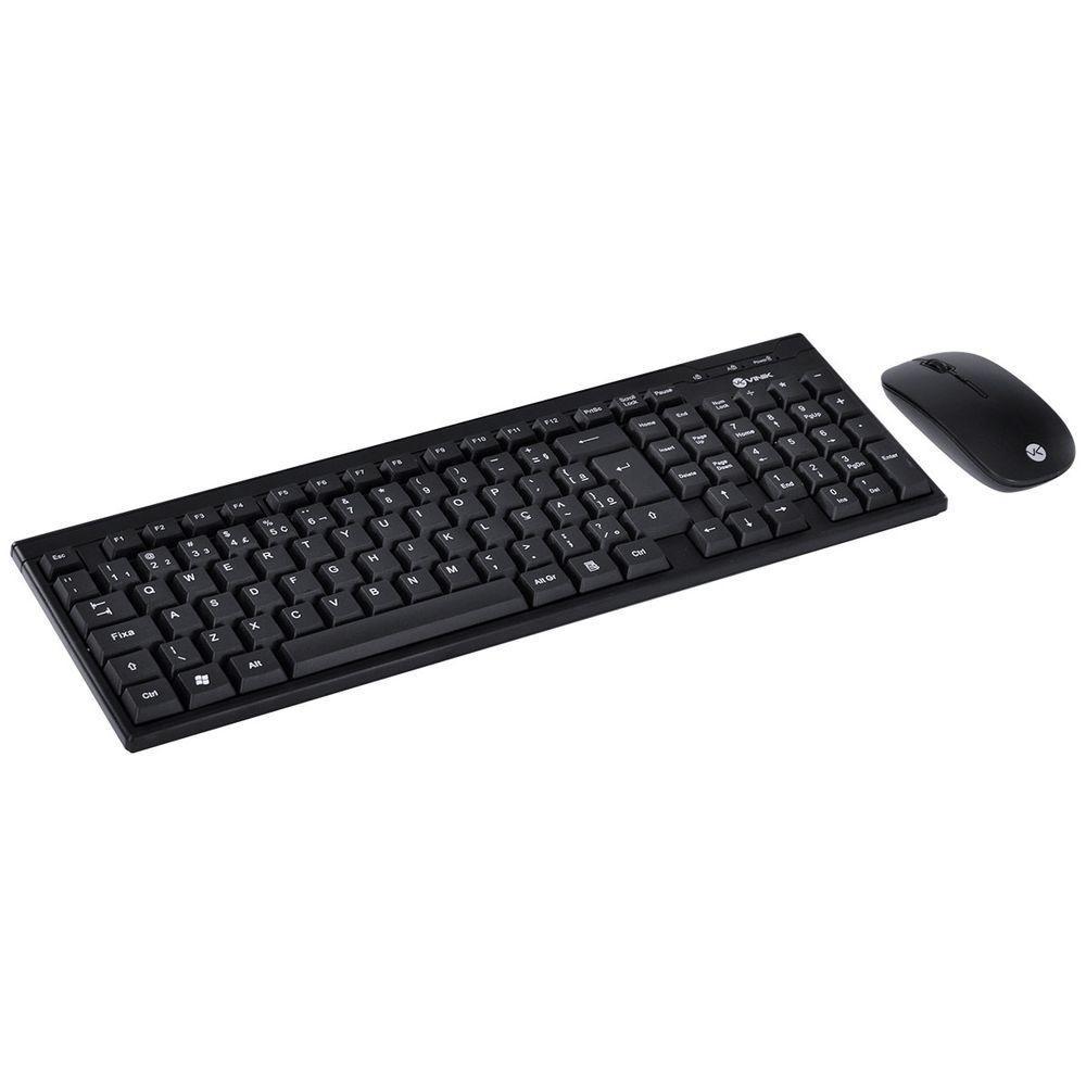 Teclado E Mouse Sem Fio Usb Dynamic Corp Abnt2/1600 Dpi Pret - 4