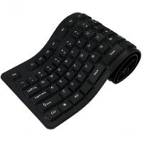 Teclado Emborrachado Resistente À Água - Preto - Borracha - 1