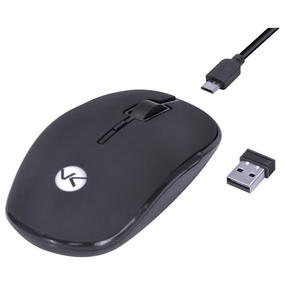 Mouse Sem Fio Recarregável Power One 1600dpi - Receptor Usb - Pm100 - 6