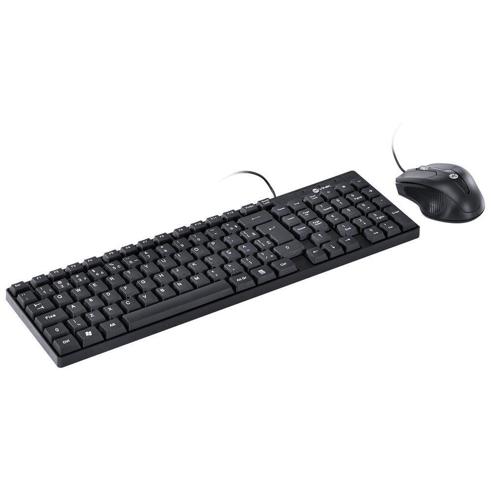 Teclado E Mouse Usb Corp Abnt2/1200Dpi Cabo Usb 1.8M Preto - - 4