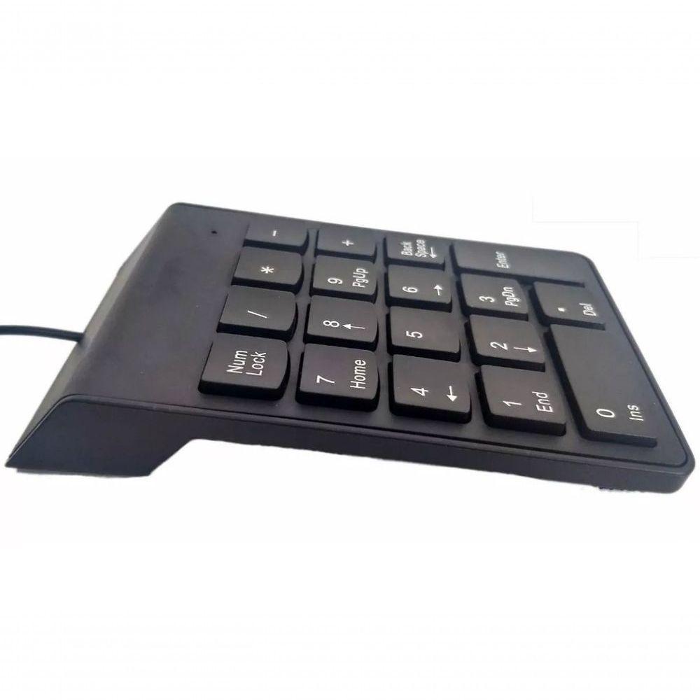 Teclado Numérico com Fio Usb 1,25 Metros 18 Teclas Pequeno  - 2