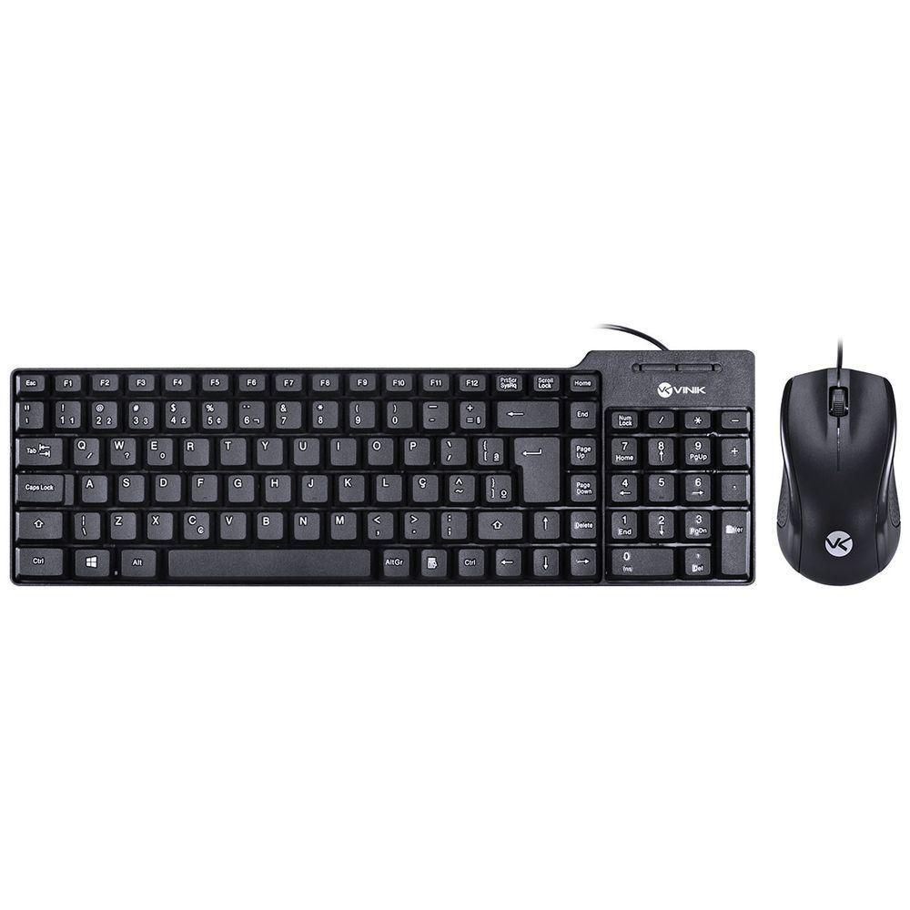 Teclado + Mouse Dynamic Abnt2 1000 Dpi Usb 1.8 Metros Preto - 2