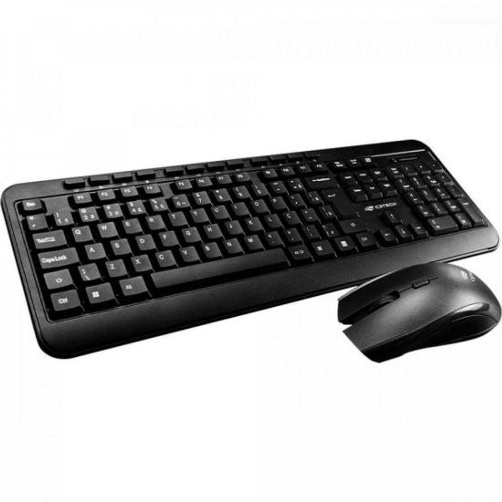 Kit Teclado E Mouse Sem Fio K-W60Bk C3Tech - 1
