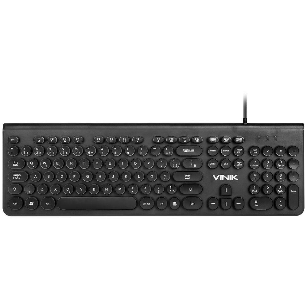 Teclado Multimidia Usb Dynamic Circle Abnt2 Teclas Redondas - 1