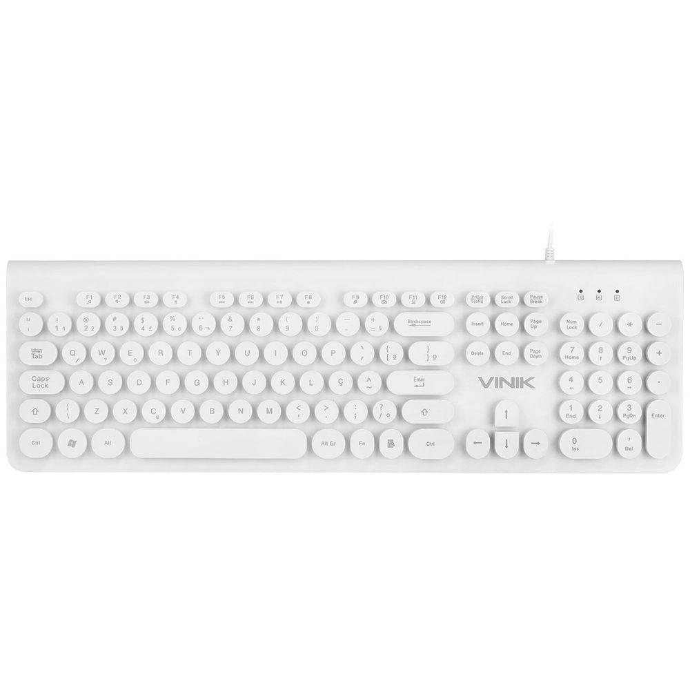 Teclado Multimidia Usb Dynamic Circle Abnt2 Teclas Redondas - 1