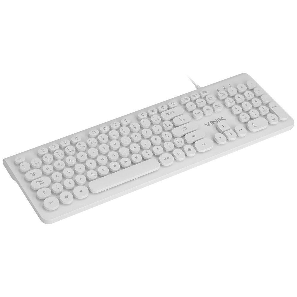 Teclado Multimidia Usb Dynamic Circle Abnt2 Teclas Redondas - 4