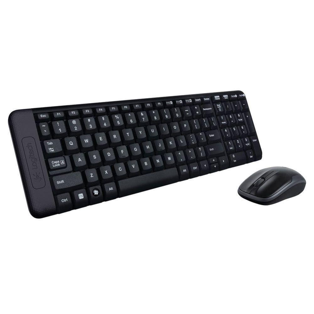 Teclado e Mouse Wireless Logitech Preto Sem Fio - 3