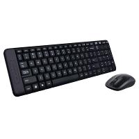 Teclado e Mouse Wireless Logitech Preto Sem Fio