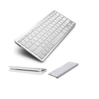 Mini Teclado Bluetooth sem Fio para Tablet e Celular Slim Prata - 3