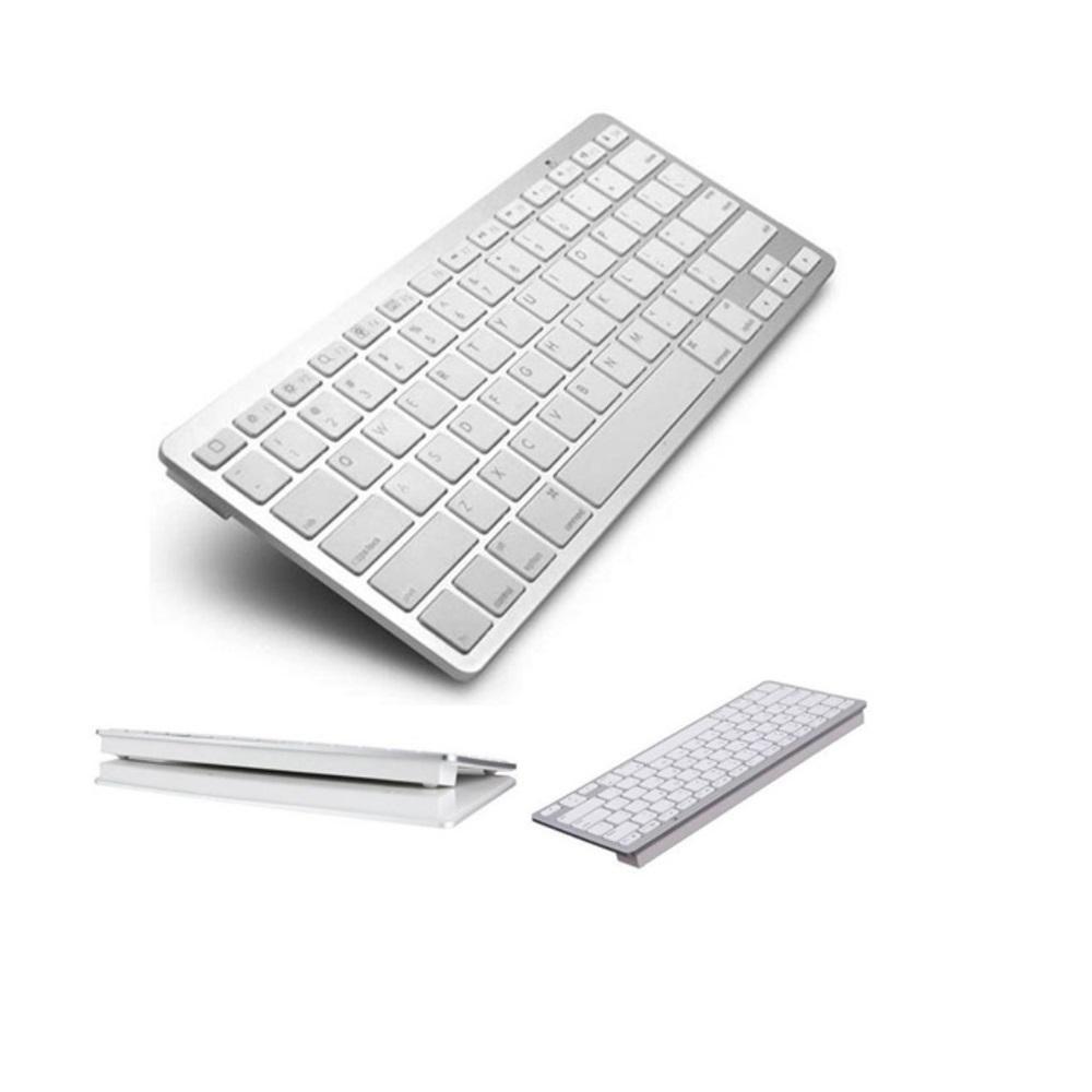 Mini Teclado Bluetooth sem Fio para Tablet e Celular Prata - 1
