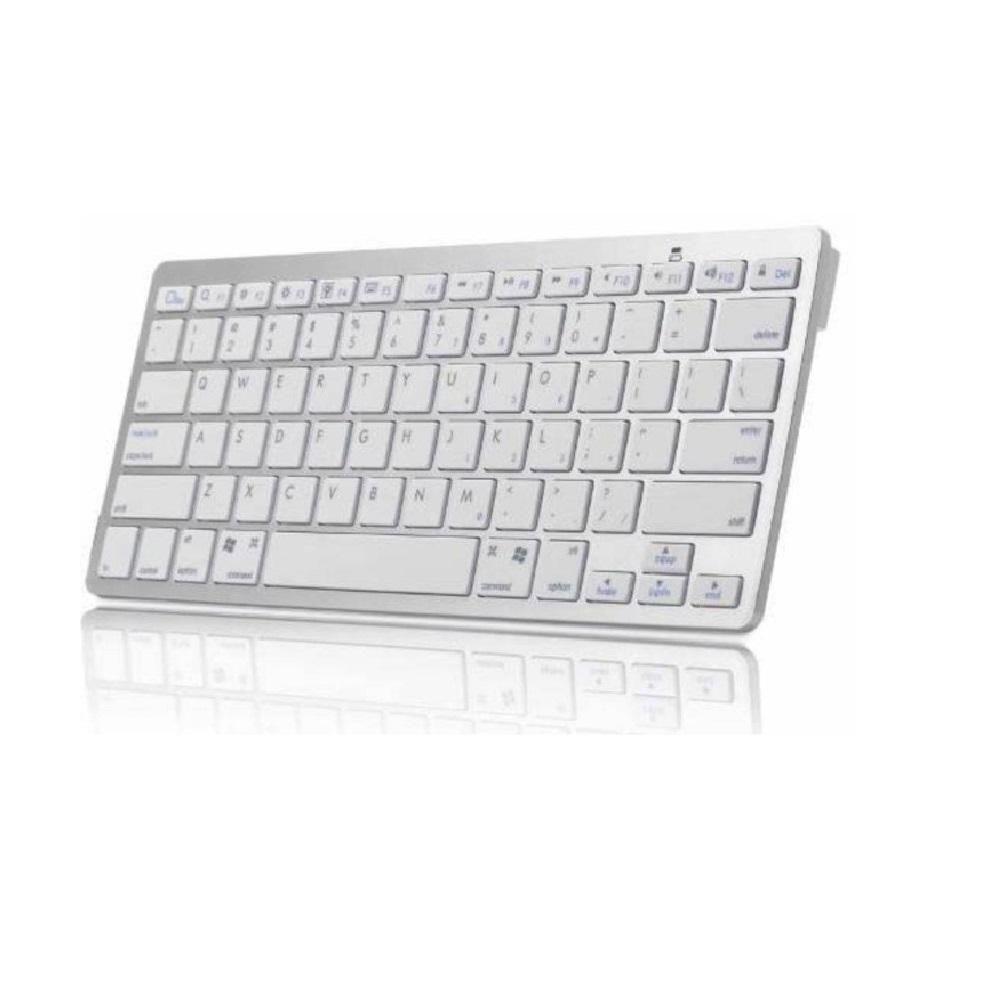 Mini Teclado Bluetooth Sem Fio Para Tablet e Celular Prata - 3