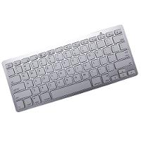 Mini Teclado Bluetooth Sem Fio Para Tablet e Celular Prata - 1