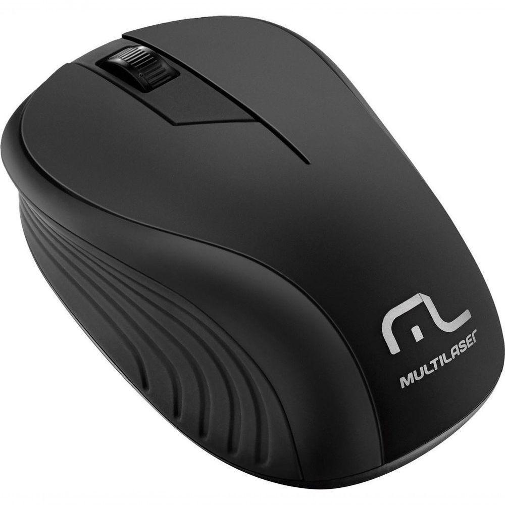 Mouse Sem Fio 2.4Ghz Preto Usb Plug And Play 1200Dpi Mo212 - 1