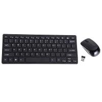 Kit Mini Teclado e Mouse Wireless Slim Plug Play 2.4ghz Preto - 3