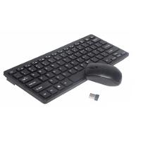 Kit Mini Teclado e Mouse Wireless Slim Plug Play 2.4ghz Preto - 4