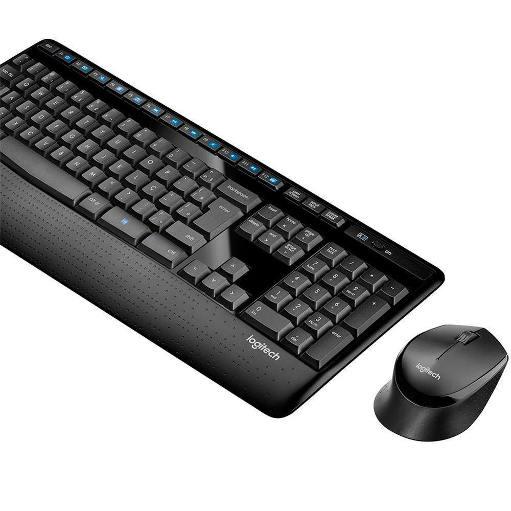 Kit Teclado E Mouse Logitech Mk345, Wireless, Layout Preto - 4