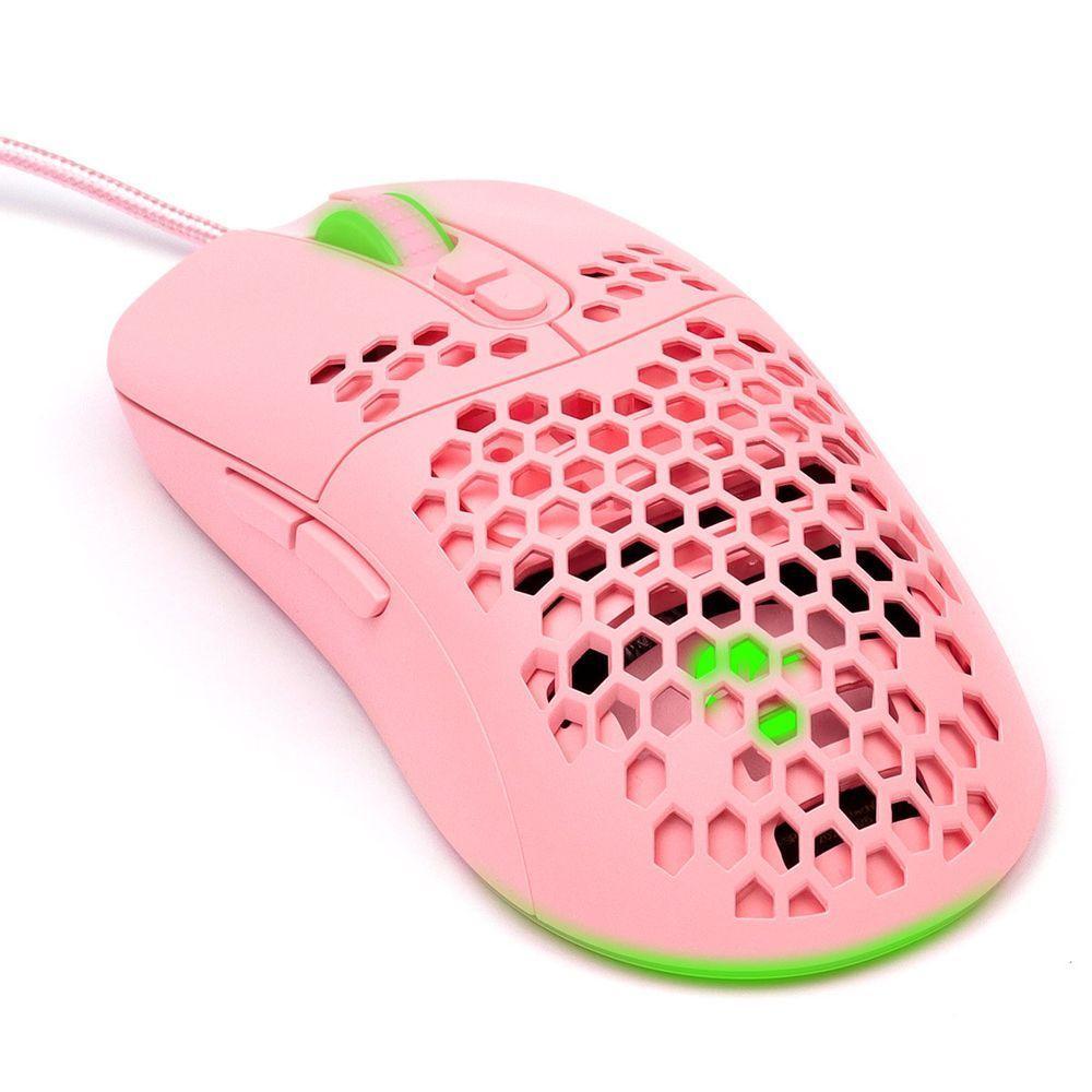 Mouse Gamer Vx Gaming Void Com Led Rgb- 7600 Dpi Rosa Com C - 4