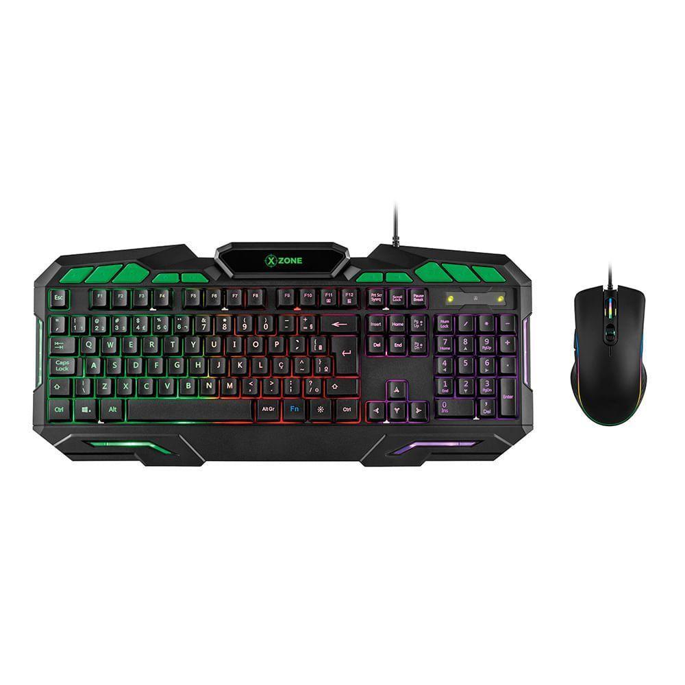Kit Gamer 2 Em 1 Mouse E Teclado Xzone - Gtc-01 Combo Gtc-01 Na 2 Em 1 - 1