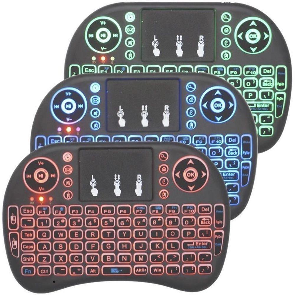 Mini Teclado Wireless Keyboard Mouse - Preto - 4