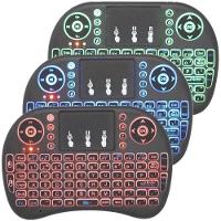 Mini Teclado Wireless Keyboard Mouse - Preto