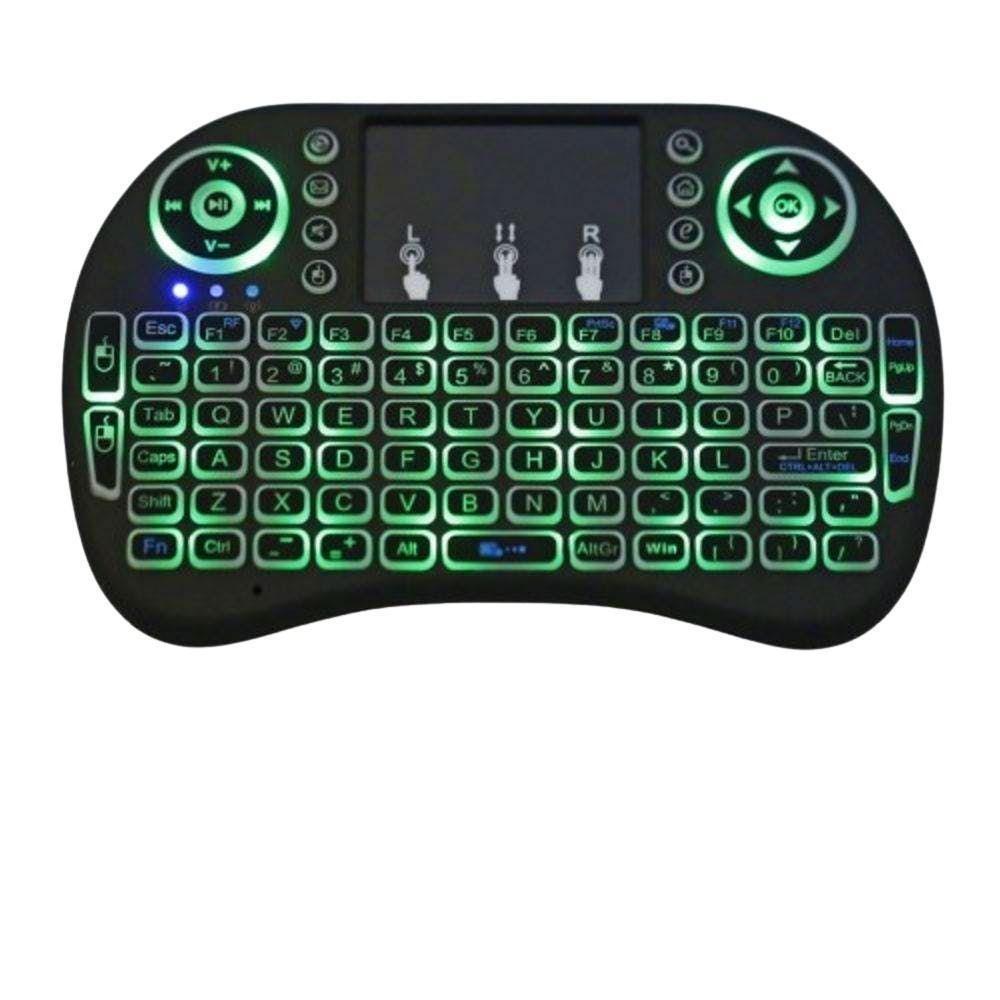 Teclado Mini Portátil Keyboard Tvs Pcs Notes Com Led Noturno - 1