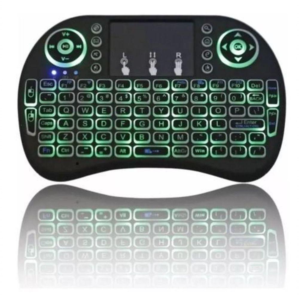 Mini Teclado Wireless Mini Keyboard Usb Sem Fio Com Touch - 1