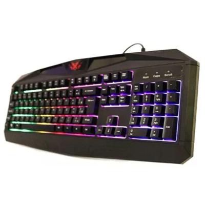 Teclado Semi-Mecanico Usb Para Escritórios Escuro