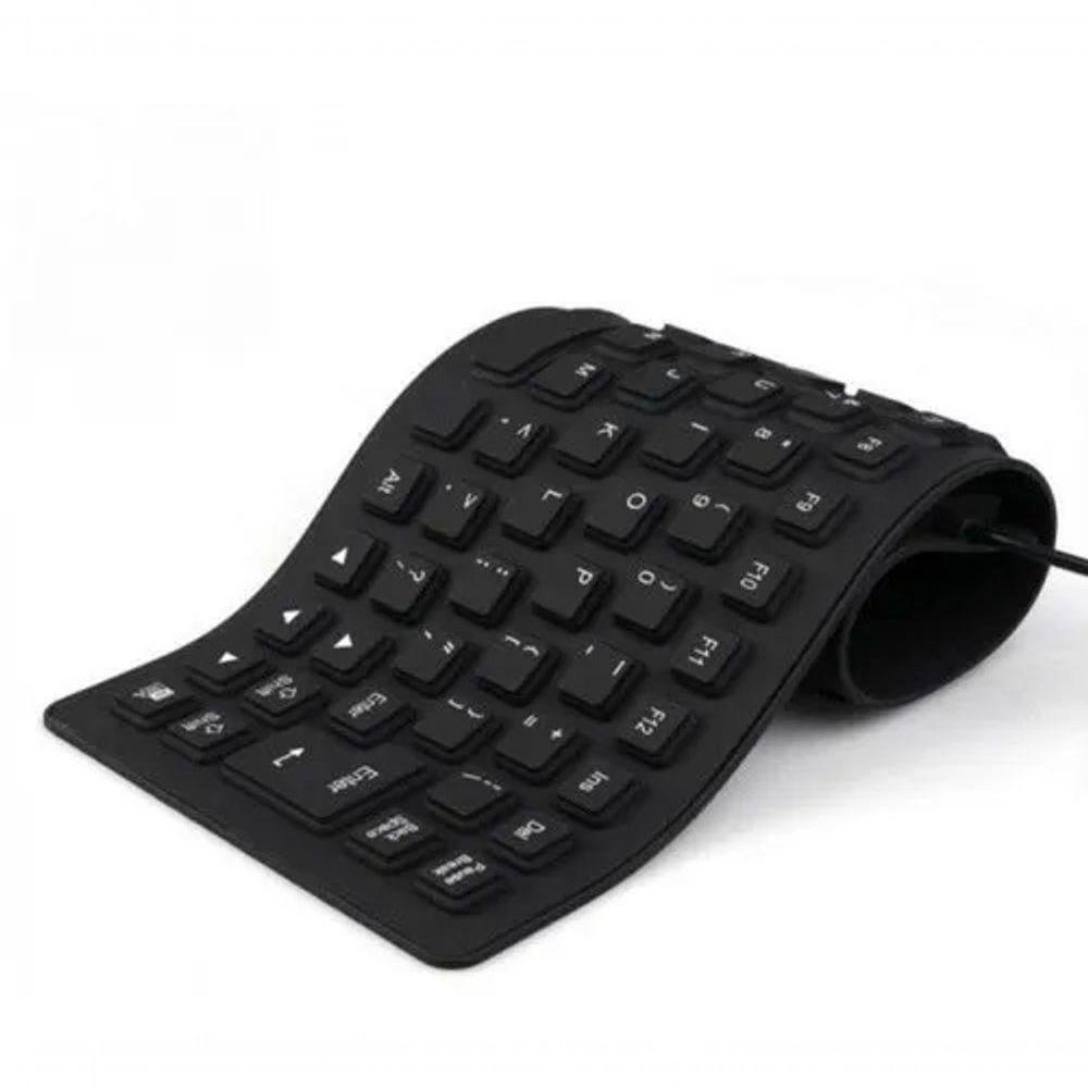 Teclado Flexível Silicone Usb Pc Notebook - 3