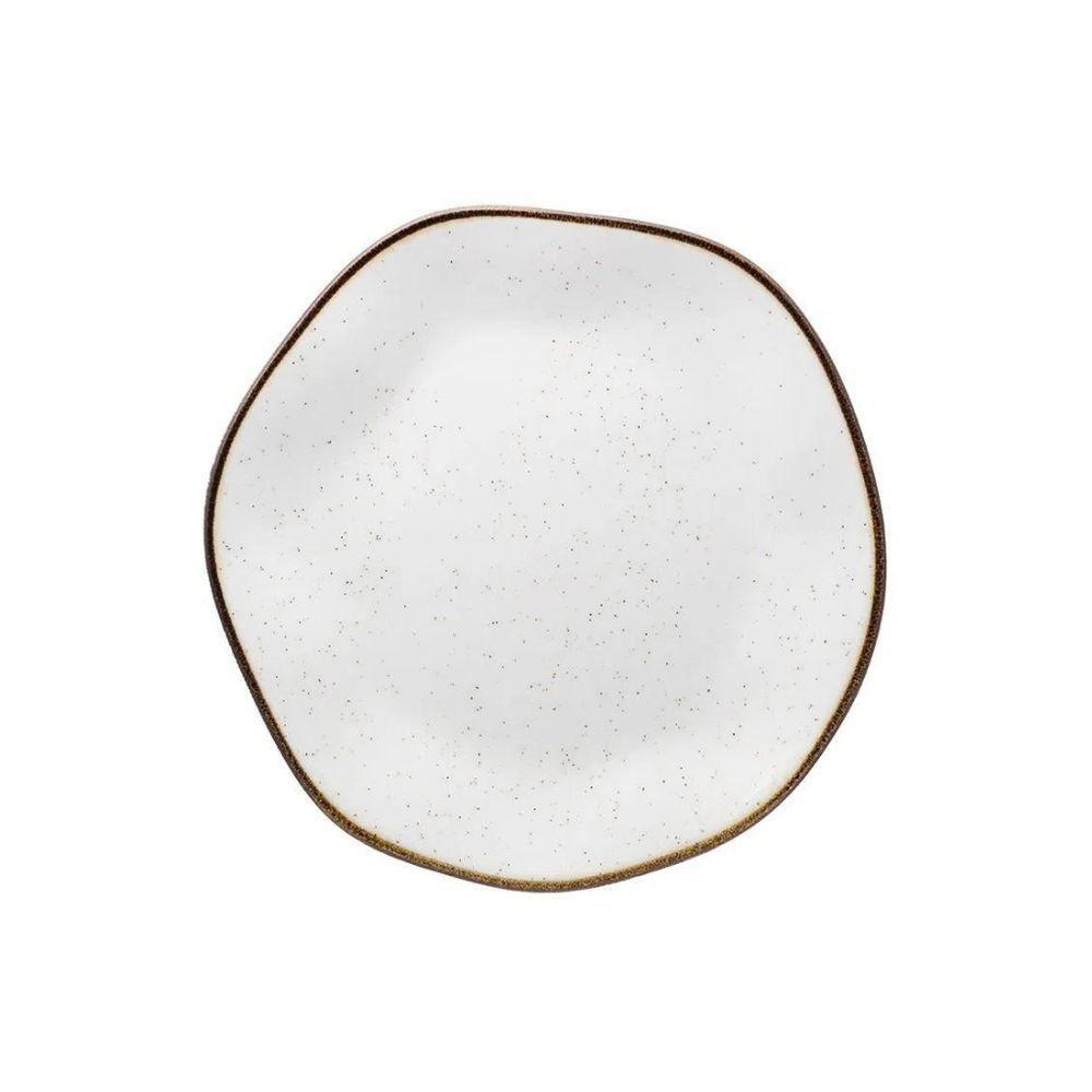 Jogo De Pratos Sobremesa Em Porcelana Ryo Com 6 Peças 21,5cm Oxford Maresia - 1