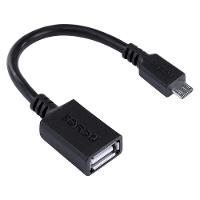 Adaptador Otg Micro Usb Para Usb 2.0 15Cm Preto Conexão Com - 3